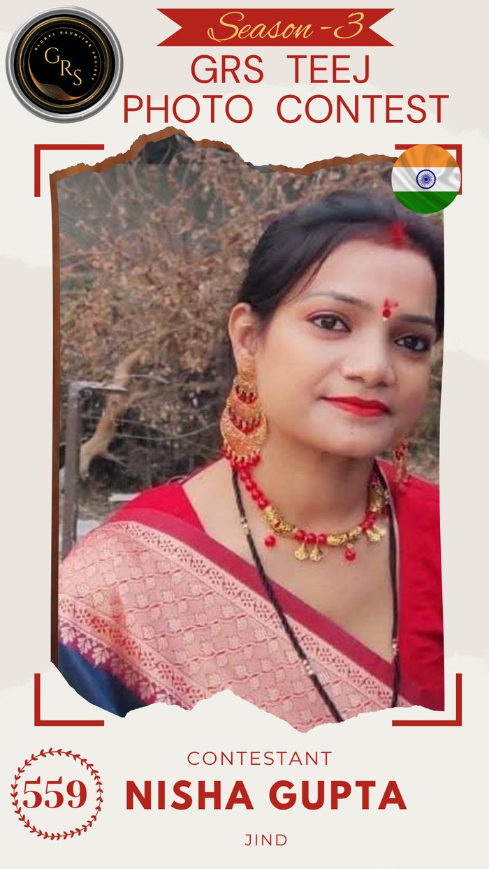Nisha Gupta — Mrs. GRS's TEEJ Photo Contest Season-3 Contestant