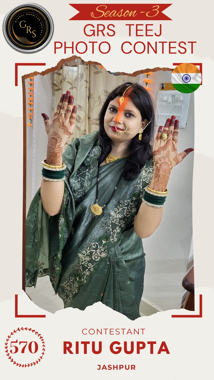 Ritu Gupta — Mrs. GRS's TEEJ Photo Contest Season-3 Contestant