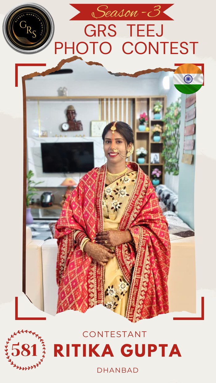 Ritika Gupta — Mrs. GRS's TEEJ Photo Contest Season-3 Contestant