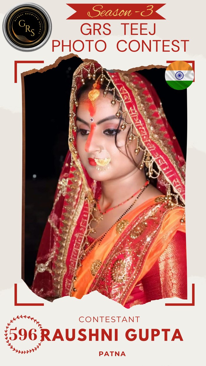 Raushni Gupta — Mrs. GRS's TEEJ Photo Contest Season-3 Contestant