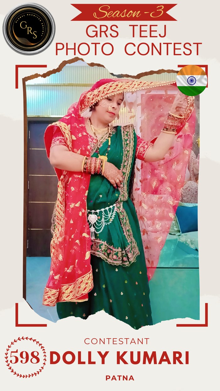 Dolly Kumari — Mrs. GRS's TEEJ Photo Contest Season-3 Contestant