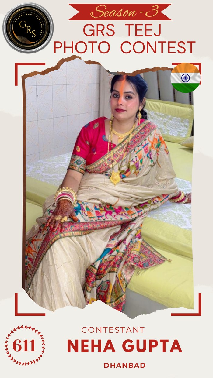 Neha Gupta — Mrs. GRS's TEEJ Photo Contest Season-3 Contestant
