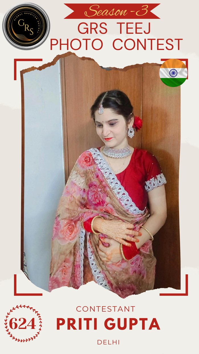 Priti Gupta — Mrs. GRS's TEEJ Photo Contest Season-3 Contestant