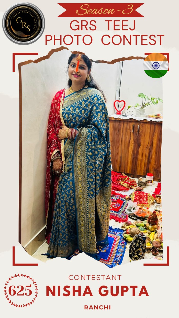 Nisha Gupta — Mrs. GRS's TEEJ Photo Contest Season-3 Contestant