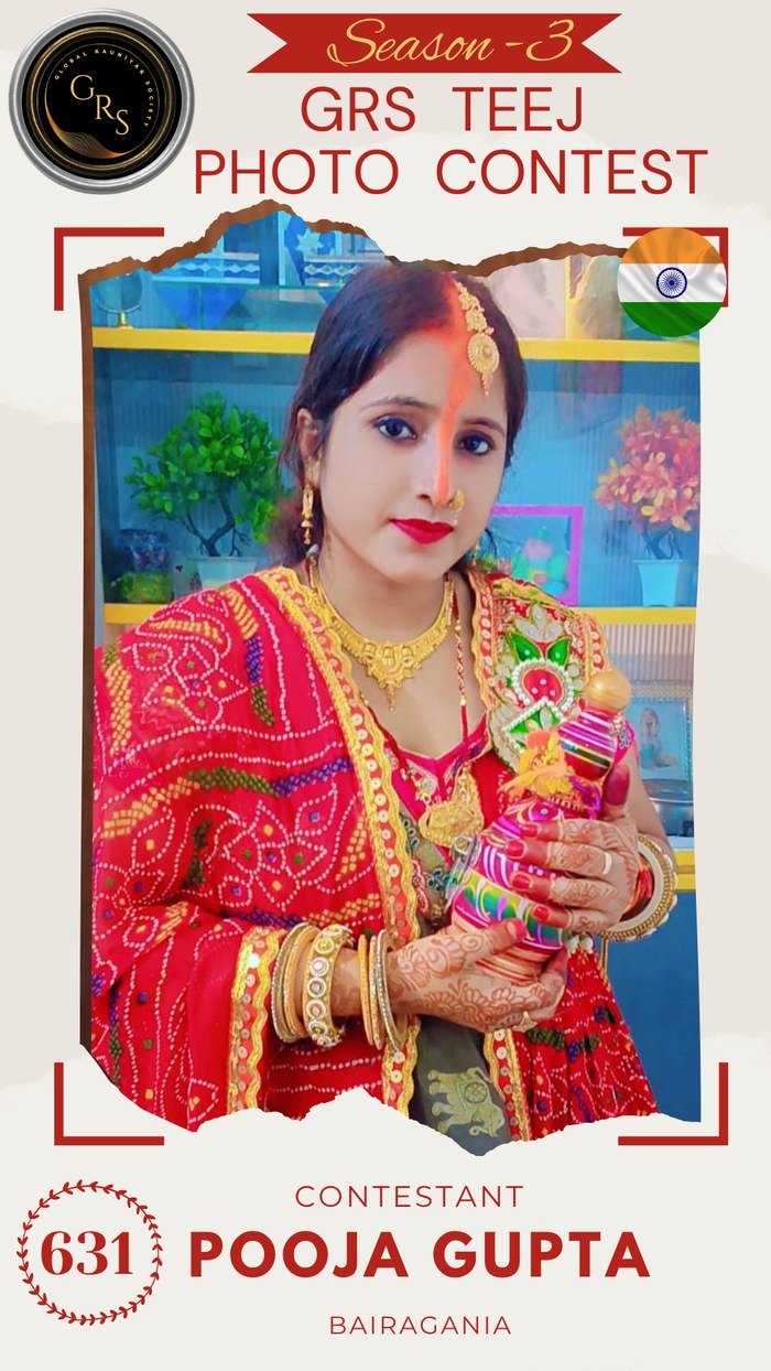 Pooja Gupta — Mrs. GRS's TEEJ Photo Contest Season-3 Contestant