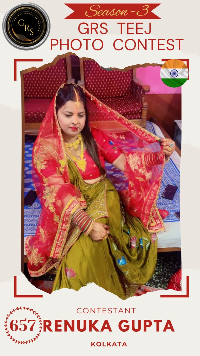 Renuka Gupta — Mrs. GRS's TEEJ Photo Contest Season-3 Contestant