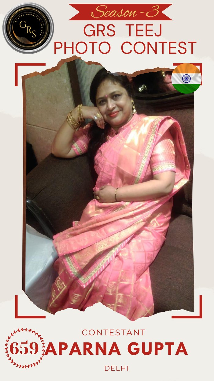 Aparna Gupta — Mrs. GRS's TEEJ Photo Contest Season-3 Contestant