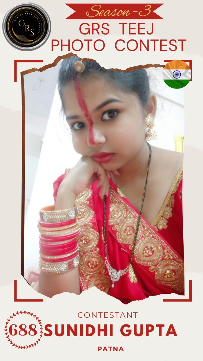 Sunidhi Gupta — Mrs. GRS's TEEJ Photo Contest Season-3 Contestant