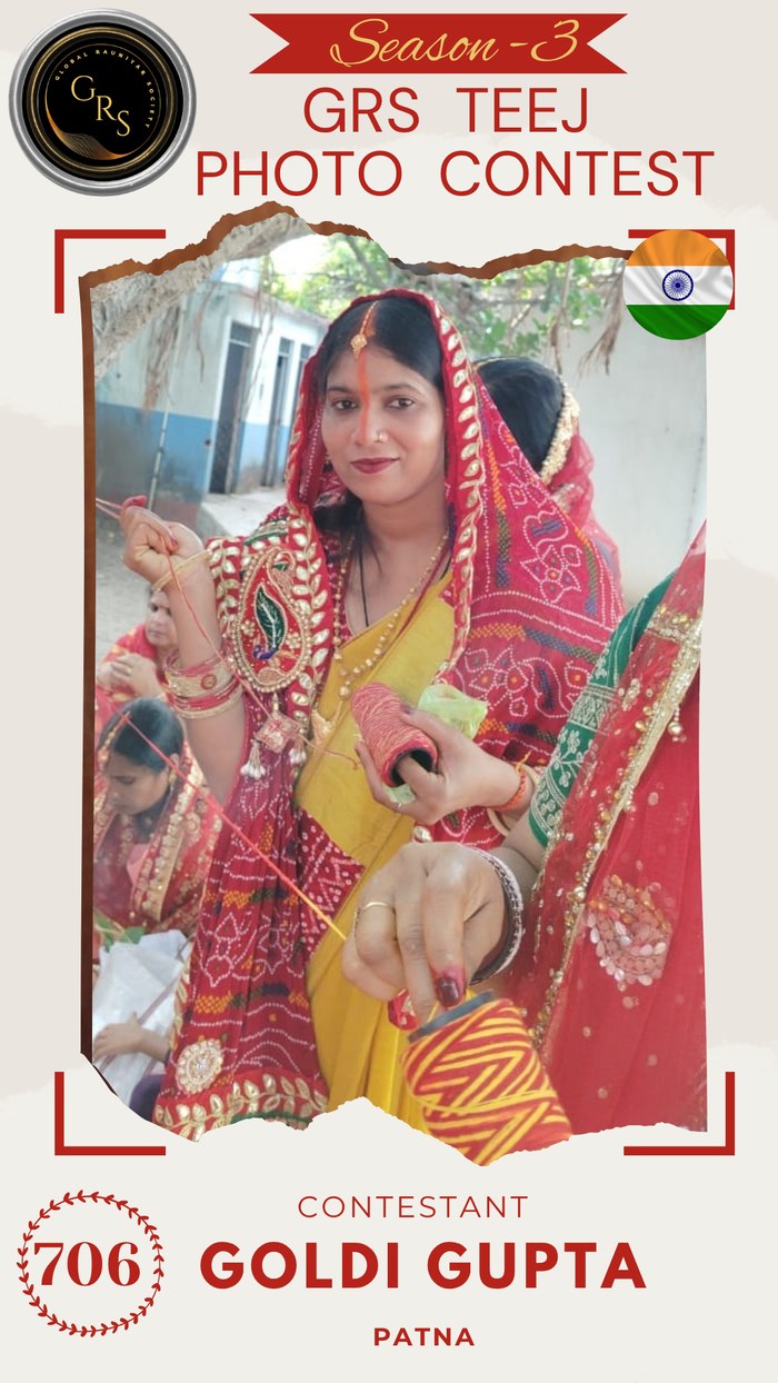 Goldi Gupta — Mrs. GRS's TEEJ Photo Contest Season-3 Contestant