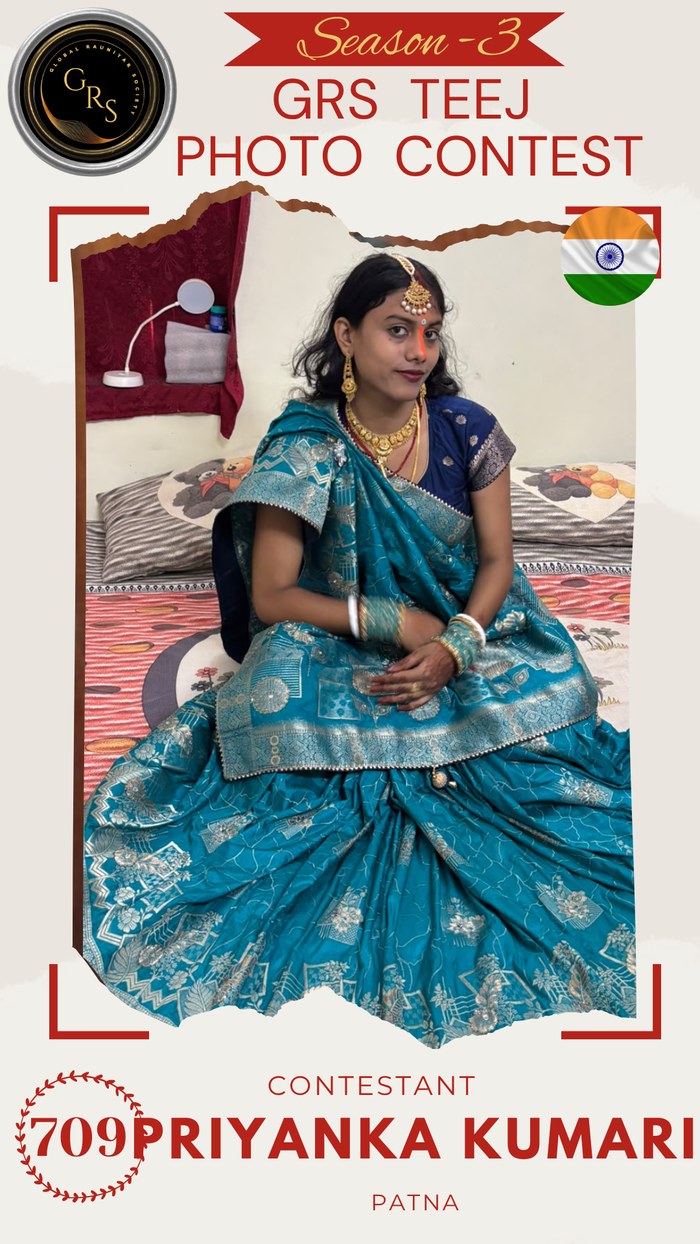 Priyanka Kumari — Mrs. GRS's TEEJ Photo Contest Season-3 Contestant