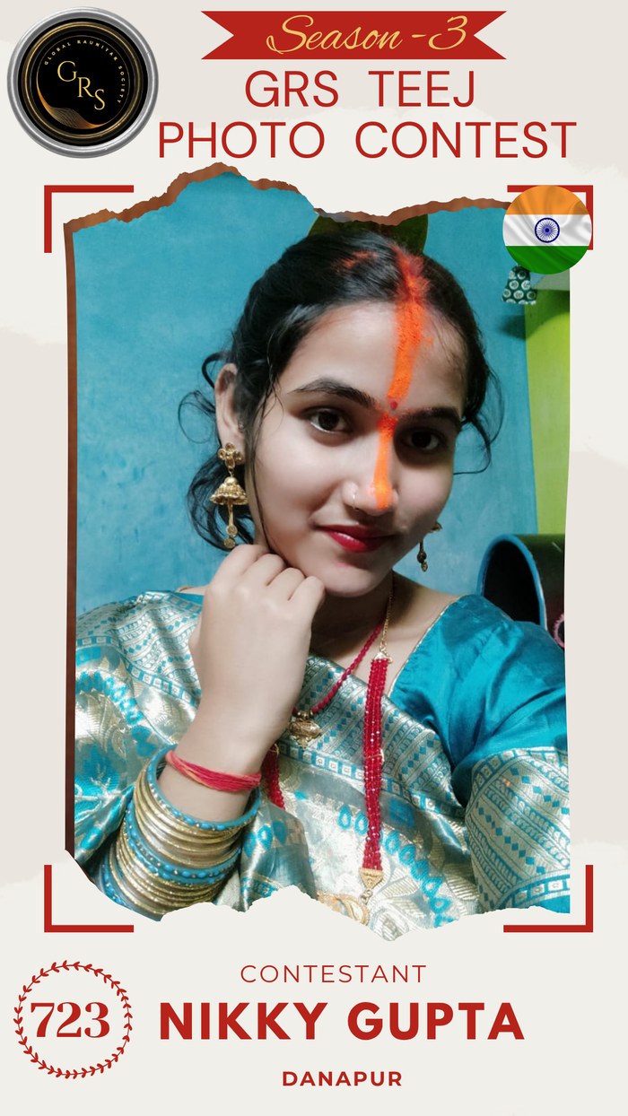 Nikky Gupta — Mrs. GRS's TEEJ Photo Contest Season-3 Contestant