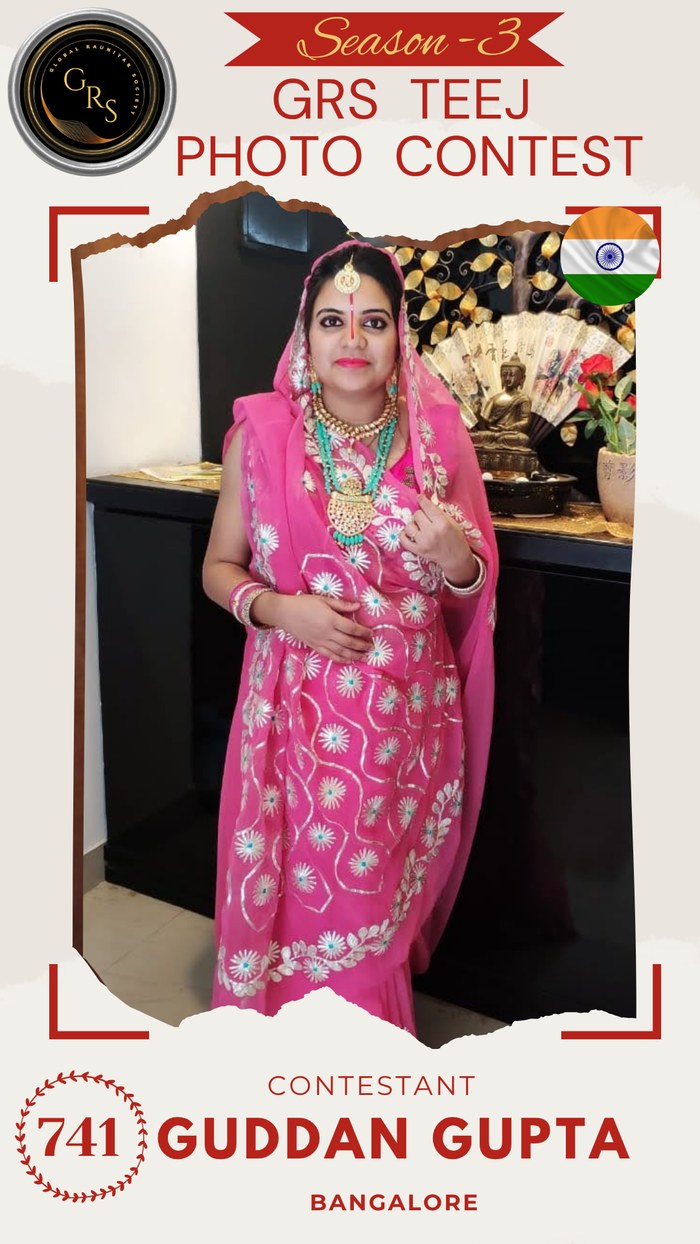 Guddan Gupta — Mrs. GRS's TEEJ Photo Contest Season-3 Contestant