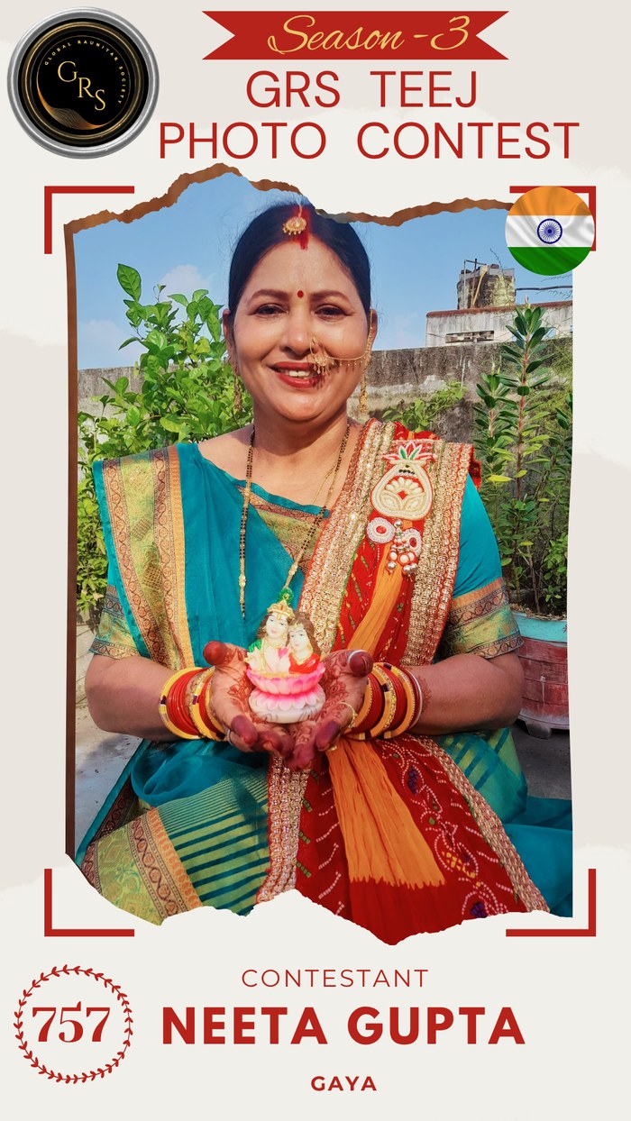 Neeta Gupta — Mrs. GRS's TEEJ Photo Contest Season-3 Contestant