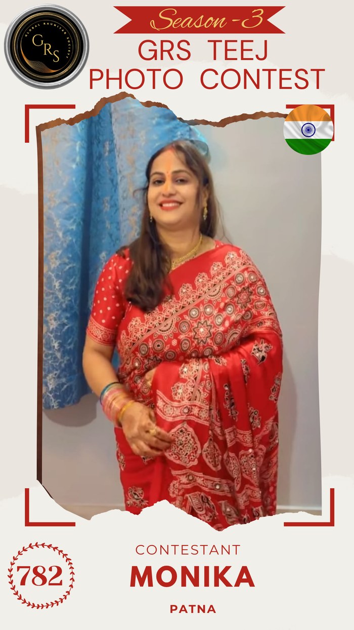 Monika — Mrs. GRS's TEEJ Photo Contest Season-3 Contestant