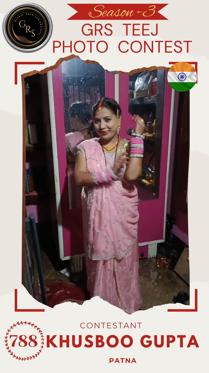 Khusboo Gupta — Mrs. GRS's TEEJ Photo Contest Season-3 Contestant