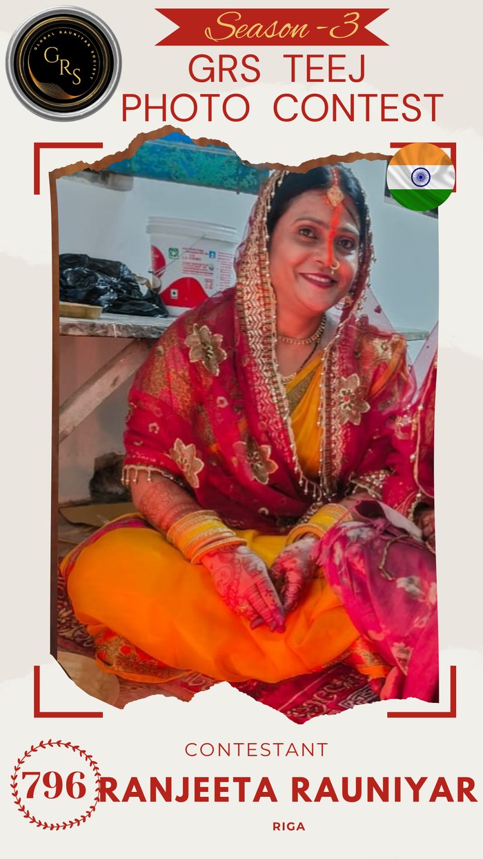 Ranjeeta Rauniyar — Mrs. GRS's TEEJ Photo Contest Season-3 Contestant