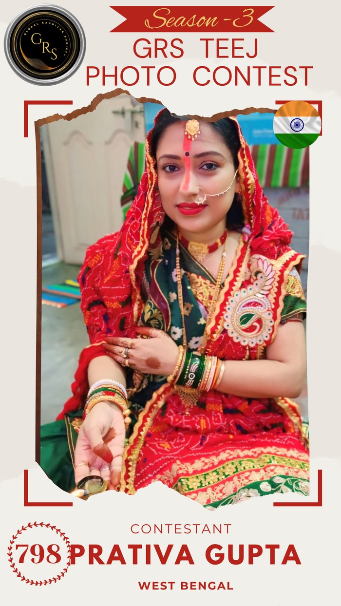 Prativa Gupta — Mrs. GRS's TEEJ Photo Contest Season-3 Contestant