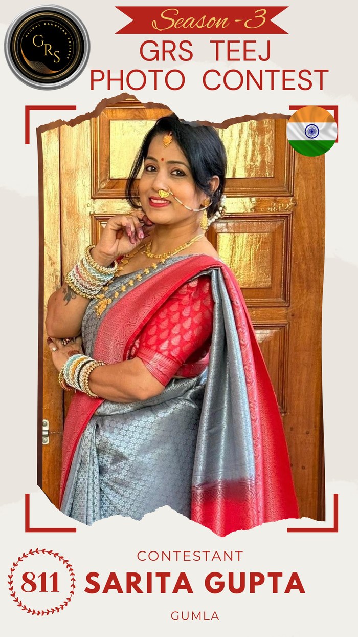 Sarita Gupta — Mrs. GRS's TEEJ Photo Contest Season-3 Contestant