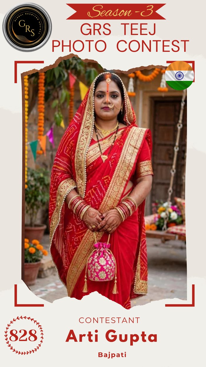 Arti Gupta — Mrs. GRS's TEEJ Photo Contest Season-3 Contestant