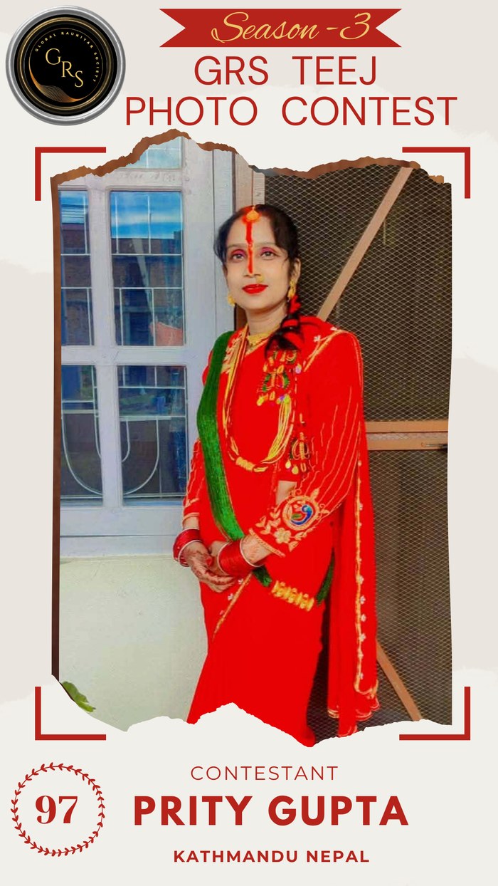 Prity Gupta — Mrs. GRS's TEEJ Photo Contest Season-3 Contestant