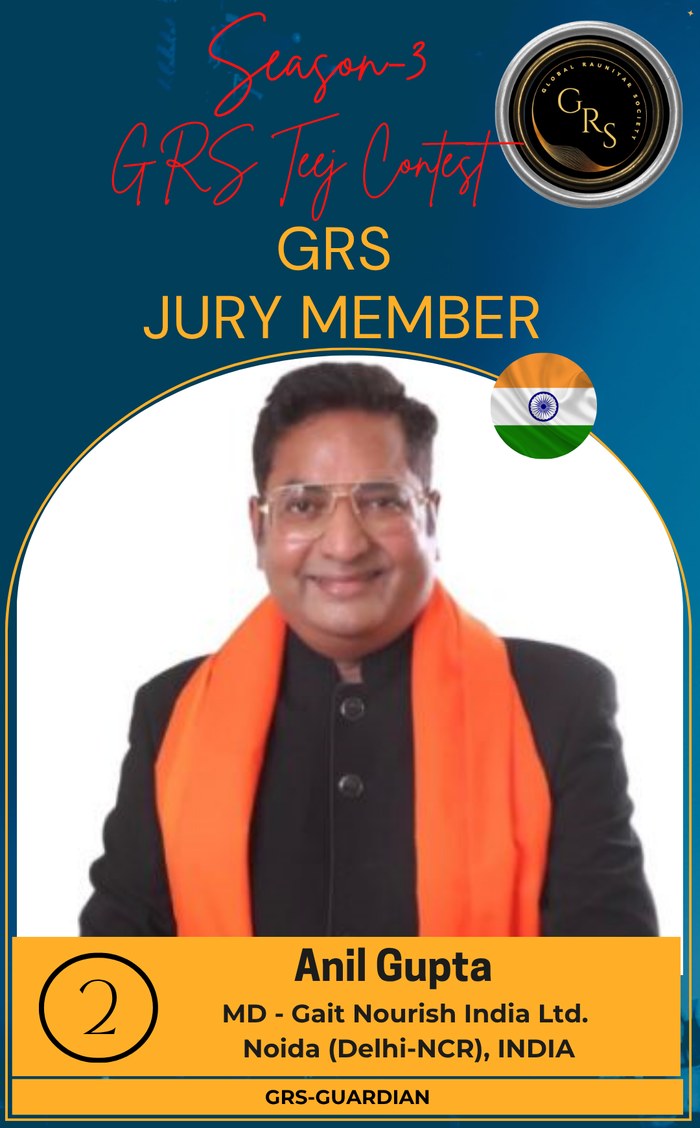 Anil Gupta, MD Gait Nourish India Ltd., Noida — GRS Jury Member, Teej Contest Season-3