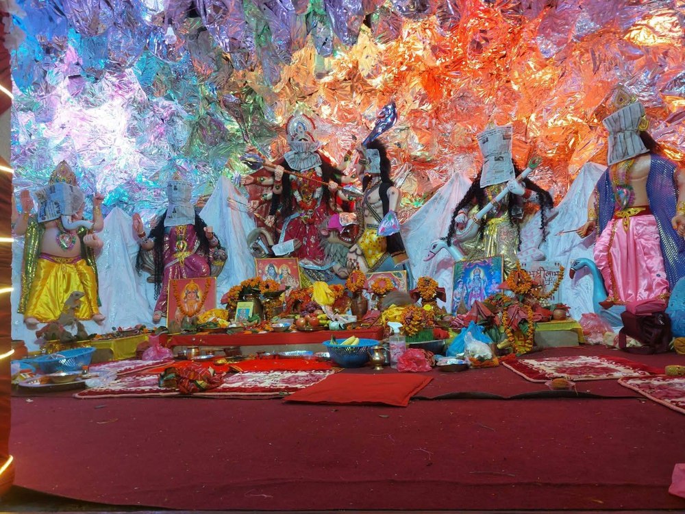 Puja pandal decoration, Kathmandu